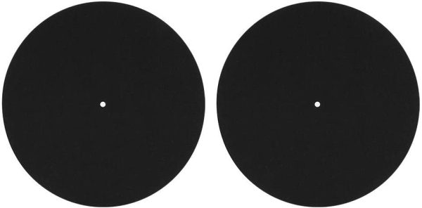 2 pcs 12 inch Turntable Platter Mat Vinyl Record Players Turntable Home Disc Protective Non-Slip Mat Replacement Accessories