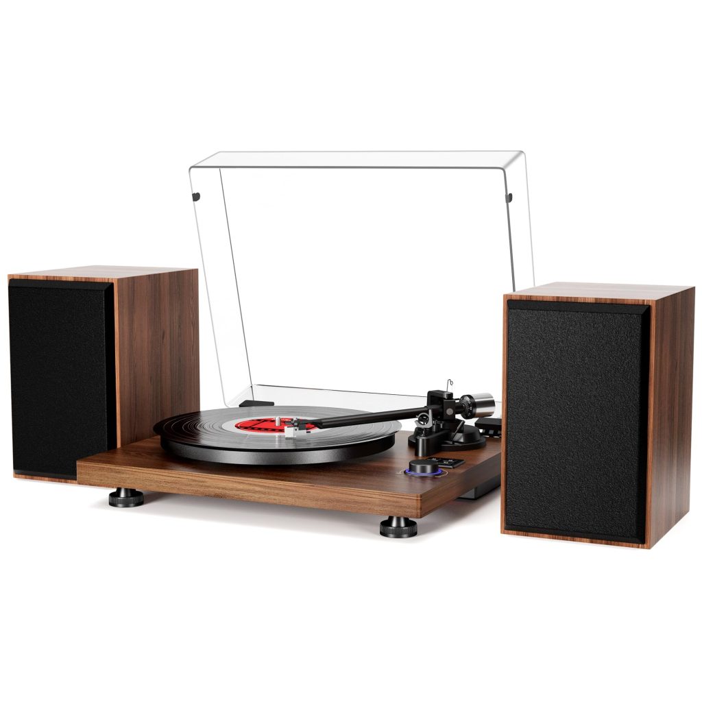 FEKTIK Record Player for Vinyl with Speakers,Bluetooth Turntable for ...