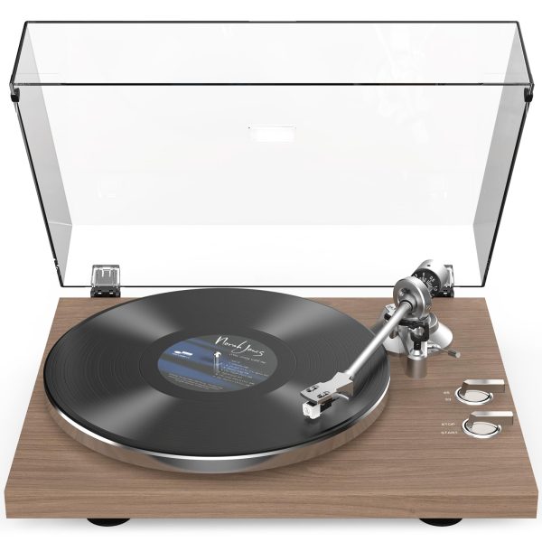 Turntables Belt-Drive Record Player with Wireless Output Connectivity, Vinyl Player Support 33&45 RPM Speed Phono Line USB Digital to PC Recording with Advanced Magnetic Cartridge&Counterweight