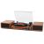 Vinyl Record Player with External Speakers BT 5.3 Wireless Turntable Portable with 3 Speed USB Vintage Wooden Brown