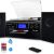 Bluetooth Record Player Turntable with Stereo Speaker, LP Vinyl to MP3 Converter with CD, Cassette, Radio, Aux in and USB/SD Encoding, Remote Control, Audio Music Player
