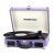 Pareiko 3 Speeds Record Player with Built-in Speakers, Bluetooth Portable Suitcase Turntable with Built-in Baterry, 3.5mm Headphone Jack Vinyl Phonograph with PC Recording AUX-in/RCA-Out