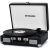 Vinyl Record Player 3-Speed Bluetooth Portable Suitcase Belt-Driven Record Player with 2 Built-in Stereo Speakers Vinyl Vintage Turntable Phonograph Records Player with RCA Line Out, AUX Out