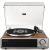 QLEARSOUL ONE-Q Mulipurpose Vinyl Record Player with Bluetooth 5.4, HiFi Turntable Built-in Speakers, Phono Preamp, AT-3600L Cartridge, 33/45 RPM, Auto Off